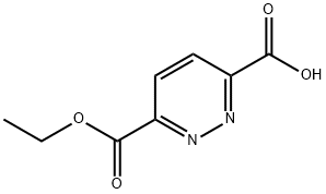 3,6-Pyridazinedicarboxylic acid 3-ethyl ester Struktur