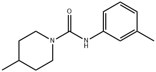 4-METHYL-1-(N-(M-TOLYL)CARBAMOYL)PIPERIDINE Struktur