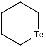 碲杂环己烷, 6049-77-0, 结构式
