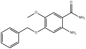 2-氨基-4-苄氧基-5-甲氧基苯甲酰胺 结构式