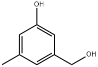 3-(羟甲基)-5-甲基苯酚 结构式