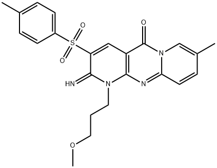 606960-41-2 2-imino-1-(3-methoxypropyl)-8-methyl-3-[(4-methylphenyl)sulfonyl]-1,2-dihydro-5H-dipyrido[1,2-a:2,3-d]pyrimidin-5-one