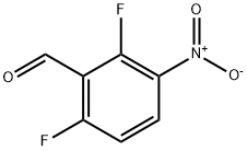 2,6-二氟-3-硝基苯甲醛, 606966-11-4, 结构式