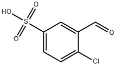 4-Chloro-3-formylbenzenesulfonic acid Struktur