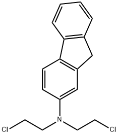 2-(N,N-BIS(2-CHLOROETHYL)AMINO)FLUORENE 化学構造式