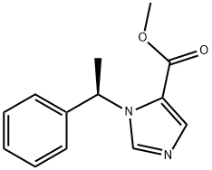 methyl (R)-1-(1-phenylethyl)-1H-imidazole-5-carboxylate Structure