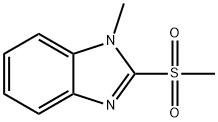 1-メチル-2-(メチルスルホニル)ベンゾイミダゾール 化学構造式