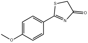 2-(4-methoxyphenyl)-4(5H)-Thiazolone,6114-80-3,结构式
