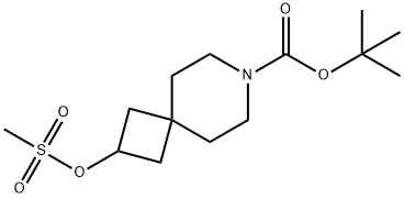 tert-butyl 4-(3-((methylsulfonyl)oxy)cyclobutyl)piperidine-1-carboxylate Structure
