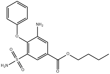 3-amino-4-phenoxy-5-sulfamoyl-benzoic acid butyl ester Structure