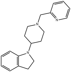 1-(1-(pyridin-2-ylmethyl)piperidin-4-yl)indoline Struktur
