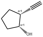 cis-2-ethynylcyclopentanol Structure
