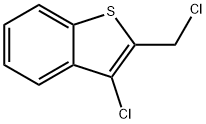 3-Chloro-2-(chloromethyl)benzo[b]thiophene Struktur