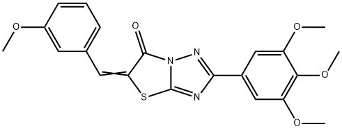 620557-97-3 (5Z)-5-(3-methoxybenzylidene)-2-(3,4,5-trimethoxyphenyl)[1,3]thiazolo[3,2-b][1,2,4]triazol-6(5H)-one