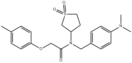 620560-88-5 N-[4-(dimethylamino)benzyl]-N-(1,1-dioxidotetrahydrothiophen-3-yl)-2-(4-methylphenoxy)acetamide