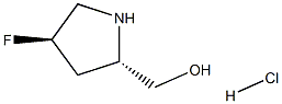 ((2S,4R)-4-Fluoropyrrolidin-2-Yl)Methanol Hydrochloride Struktur