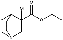 ethyl 3-hydroxyquinuclidine-3-carboxylate 化学構造式