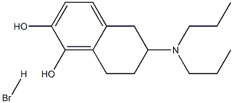 1,2-NAPHTHALENEDIOL, 6-(DIPROPYLAMINO)-5,6,7,8-TETRAHYDRO-, HYDROBROMIDE Struktur
