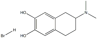 2,3-NAPHTHALENEDIOL, 6-(DIMETHYLAMINO)-5,6,7,8-TETRAHYDRO-, HYDROBROMIDE Struktur