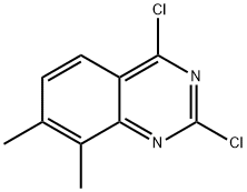 2,4-dichloro-7,8-dimethyl-quinazoline Struktur