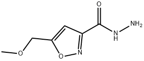 5-(甲氧基甲基)异噁唑-3-甲酰肼, 625120-12-9, 结构式