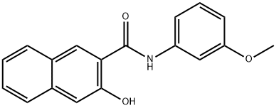 3-hydroxy-N-(3-methoxyphenyl)-2-Naphthalenecarboxamide Struktur