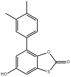 7-(3,4-dimethylphenyl)-5-hydroxy-1,3-benzoxathiol-2-one Structure
