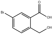 5-Bromo-2-hydroxymethyl-benzoic acid Struktur