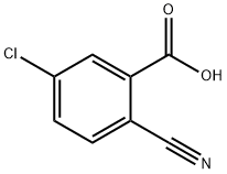 5-氯-2-氰基苯甲酸, 628262-86-2, 结构式