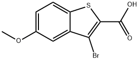 3-溴-5-甲氧基苯并[B]噻吩-2-羧酸,62913-20-6,结构式