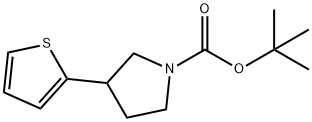 Tert-Butyl 3-(Thiophen-2-Yl)Pyrrolidine-1-Carboxylate Structure