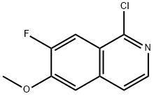 1-氯-7-氟-6-甲氧基异喹啉, 630422-99-0, 结构式