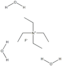Tetraethylammonium fluoride trihydrate Struktur
