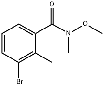 3-溴-N-甲氧基-N,2-二甲基苯甲酰胺,631909-08-5,结构式