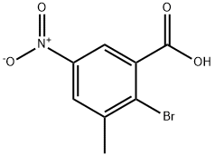 2-bromo-3-methyl-5-nitrobenzoic acid Structure