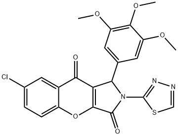 7-chloro-2-(1,3,4-thiadiazol-2-yl)-1-(3,4,5-trimethoxyphenyl)-1,2-dihydrochromeno[2,3-c]pyrrole-3,9-dione|