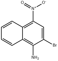 2-Bromo-4-nitro-naphthalen-1-ylamine 化学構造式