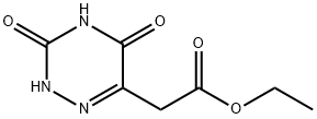 ethyl (3,5-dioxo-2,3,4,5-tetrahydro-1,2,4-triazin-6-yl)acetate Struktur