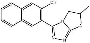 3-(6-methyl-5,6-dihydro[1,3]thiazolo[2,3-c][1,2,4]triazol-3-yl)-2-naphthol Structure