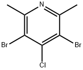 3,5-二溴-4-氯-2,6-二甲基吡啶, 633318-46-4, 结构式