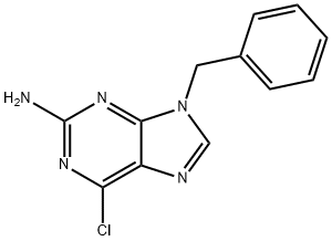 9-benzyl-6-chloropurin-2-amine Structure