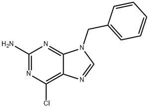 9-苄基-6-氯嘌呤-2-胺 结构式