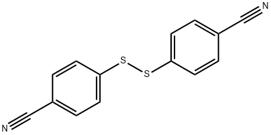 4-[(4-cyanophenyl)disulfanyl]benzonitrile 化学構造式