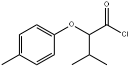 2-(P-トリルオキシ)-3-メチルブタノイルクロリド 化学構造式