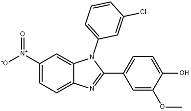 4-(1-(3-chlorophenyl)-6-nitro-1H-benzo[d]imidazol-2-yl)-2-methoxyphenol