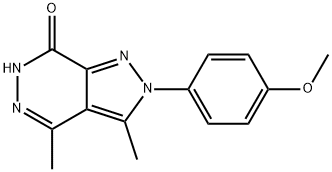 2-(4-methoxyphenyl)-3,4-dimethyl-2,6-dihydro-7H-pyrazolo[3,4-d]pyridazin-7-one Struktur