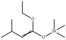 Silane, [(1-ethoxy-3-methyl-1-butenyl)oxy]trimethyl- Struktur