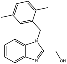 [1-(2,5-dimethylbenzyl)-1H-benzimidazol-2-yl]methanol Structure