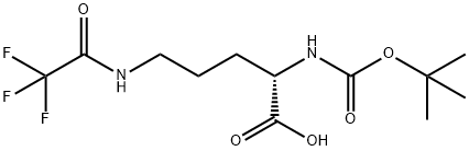 N2-[叔丁氧羰基]-N5-(三氟乙酰基)-L-鸟氨酸, 63865-89-4, 结构式