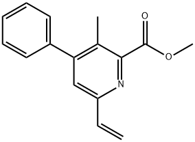 Methyl 3-methyl-4-phenyl-6-vinylpicolinate Struktur